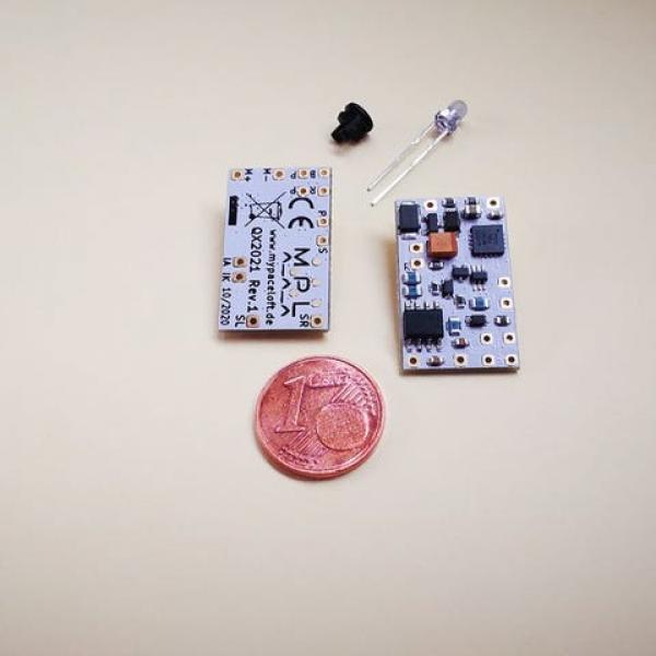 Digital Decoder QX2021 Rev.3 12-18,5V DC inkl. IR-Diode